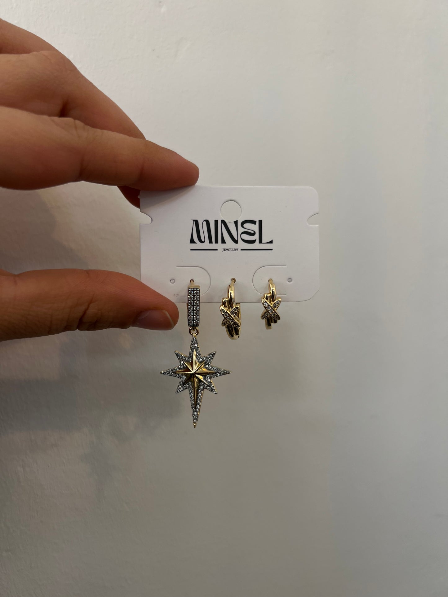 Yildiz 3er Set Ohrringe