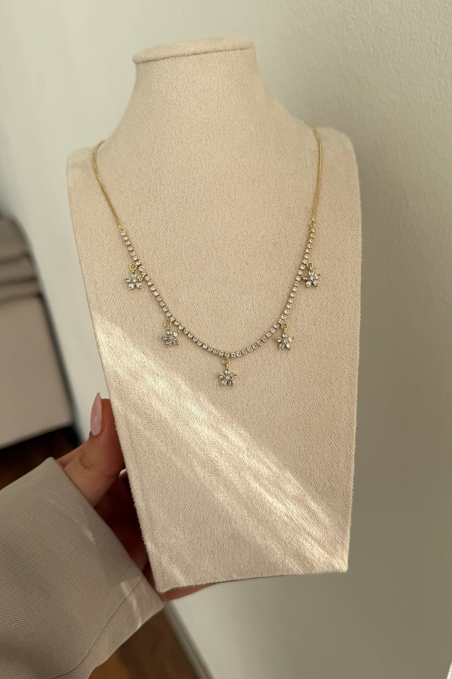 Tennis Flower Kette
