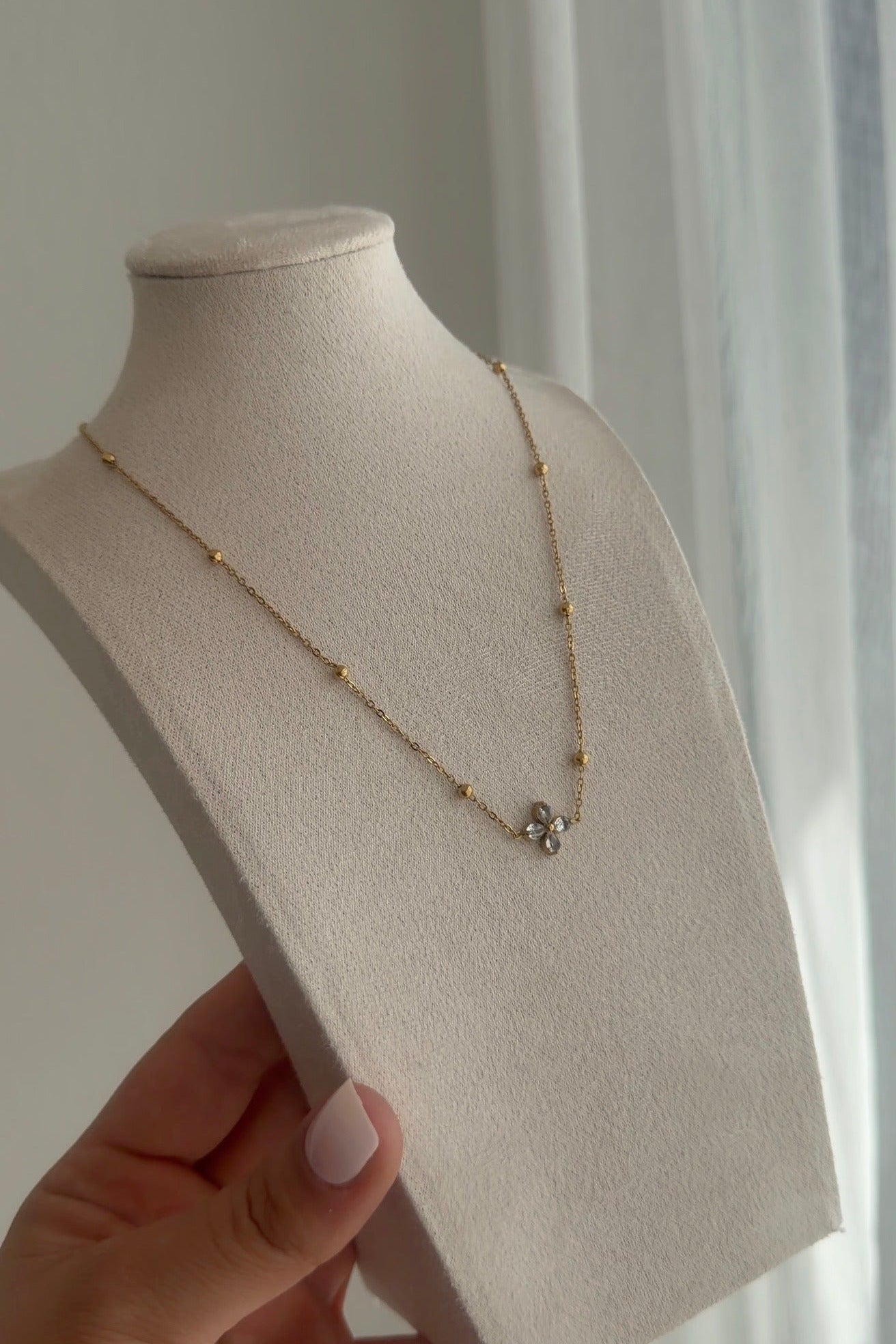 Flower Stone Kette