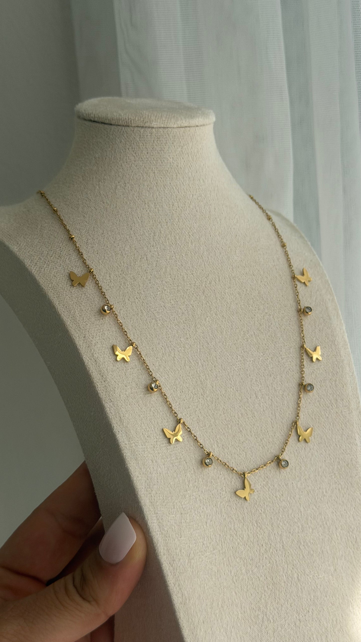 Summer Butterfly Stone Kette