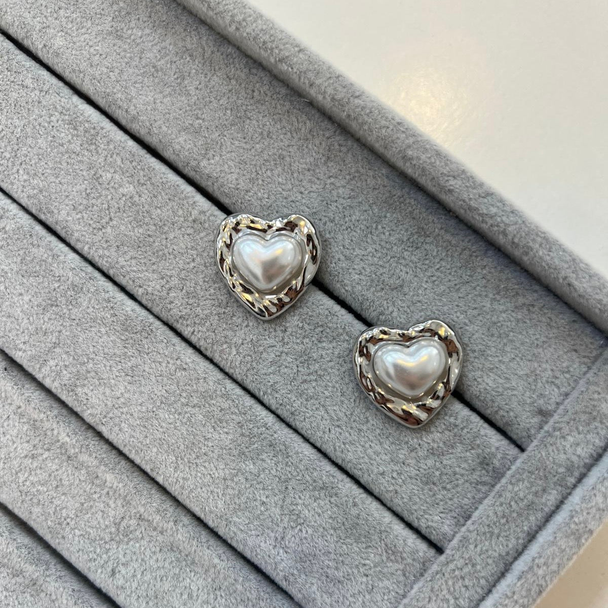 Pearl Heart Ohrringe