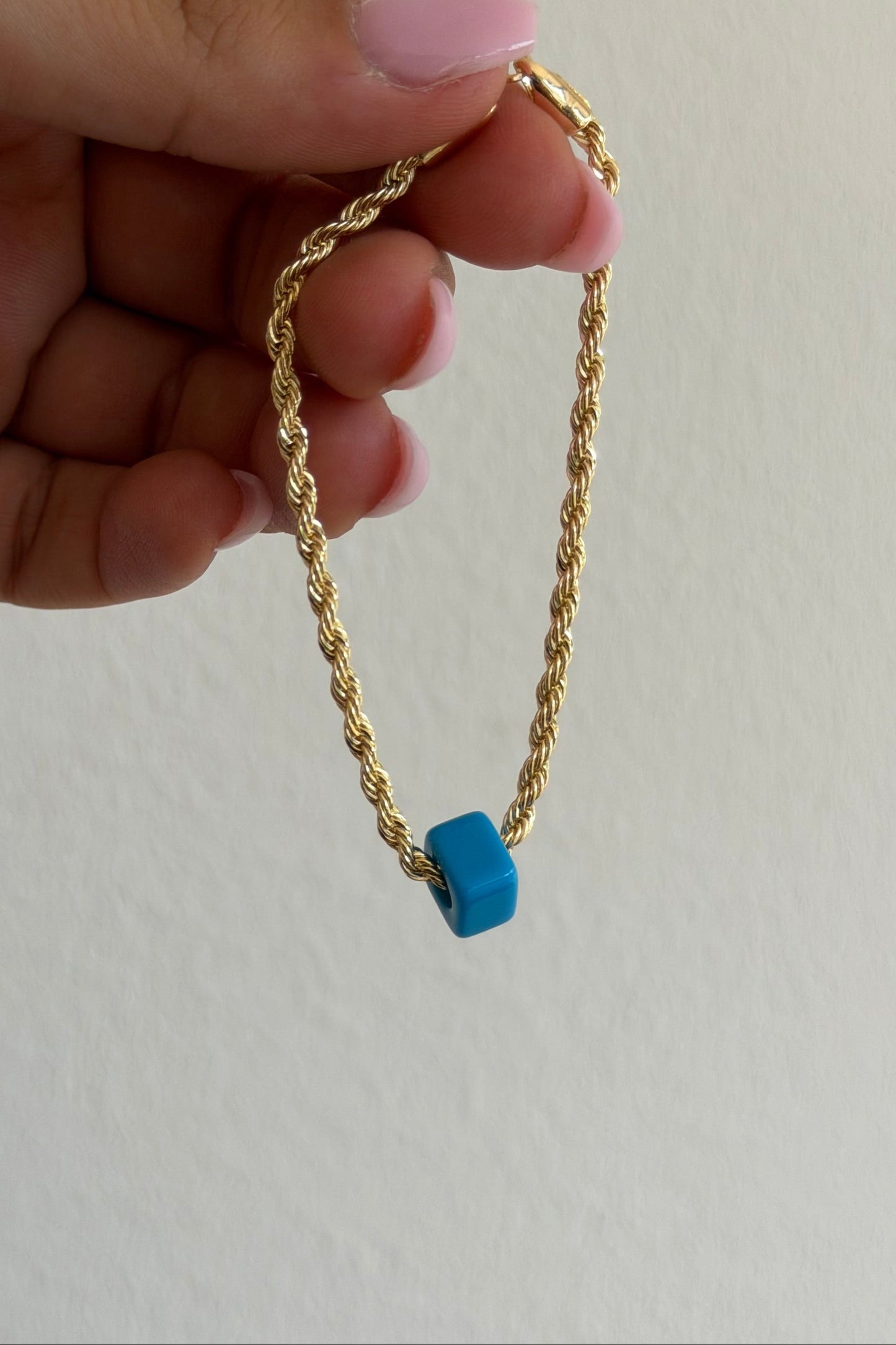 Kordel Blue Stone Armband