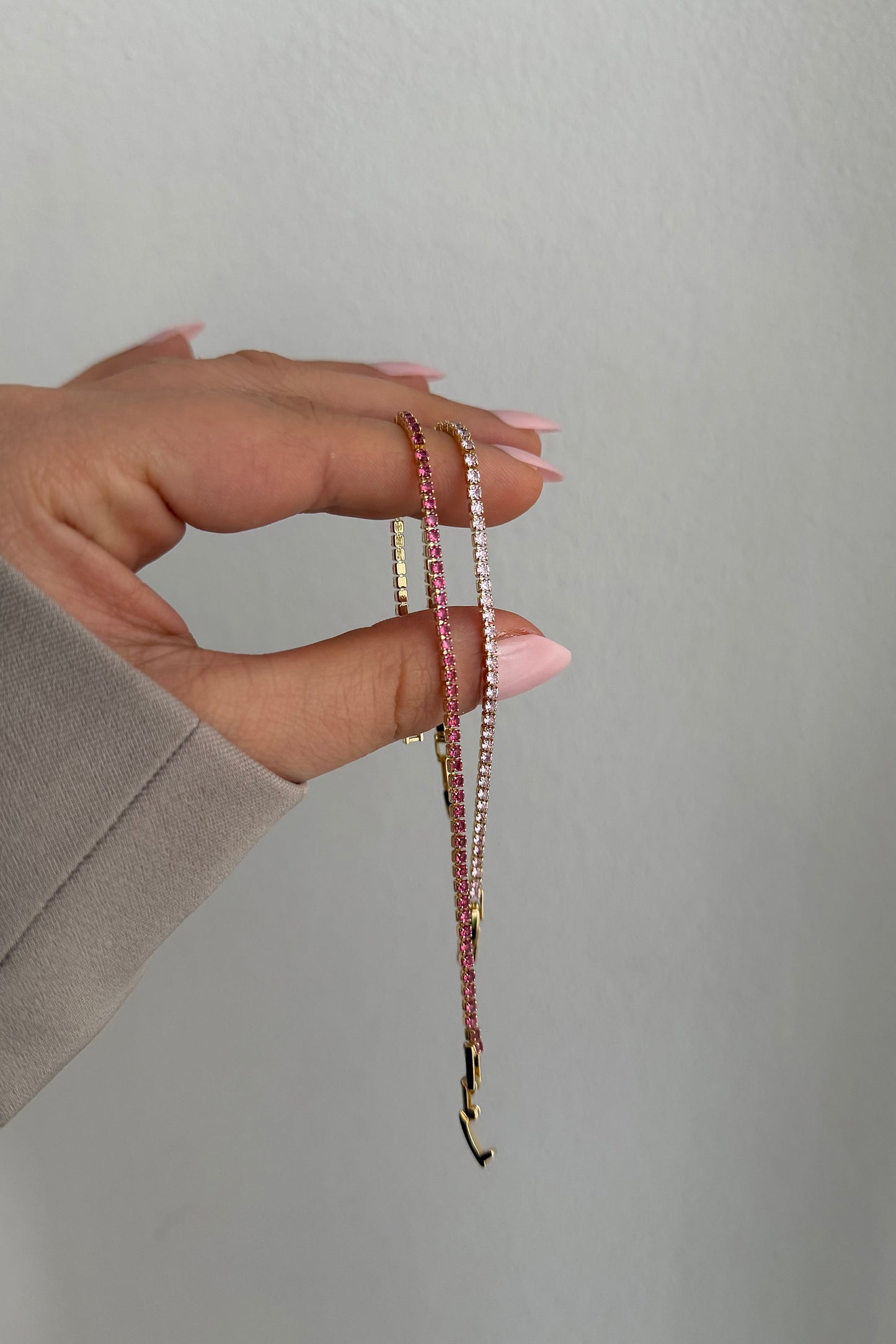 Rosa Pink Tennisarmband