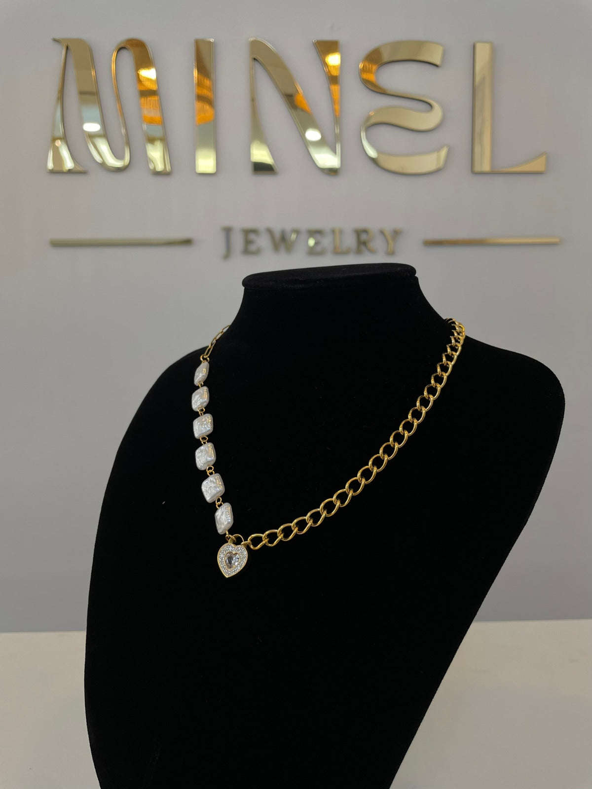 Kette Golden Locked Heart