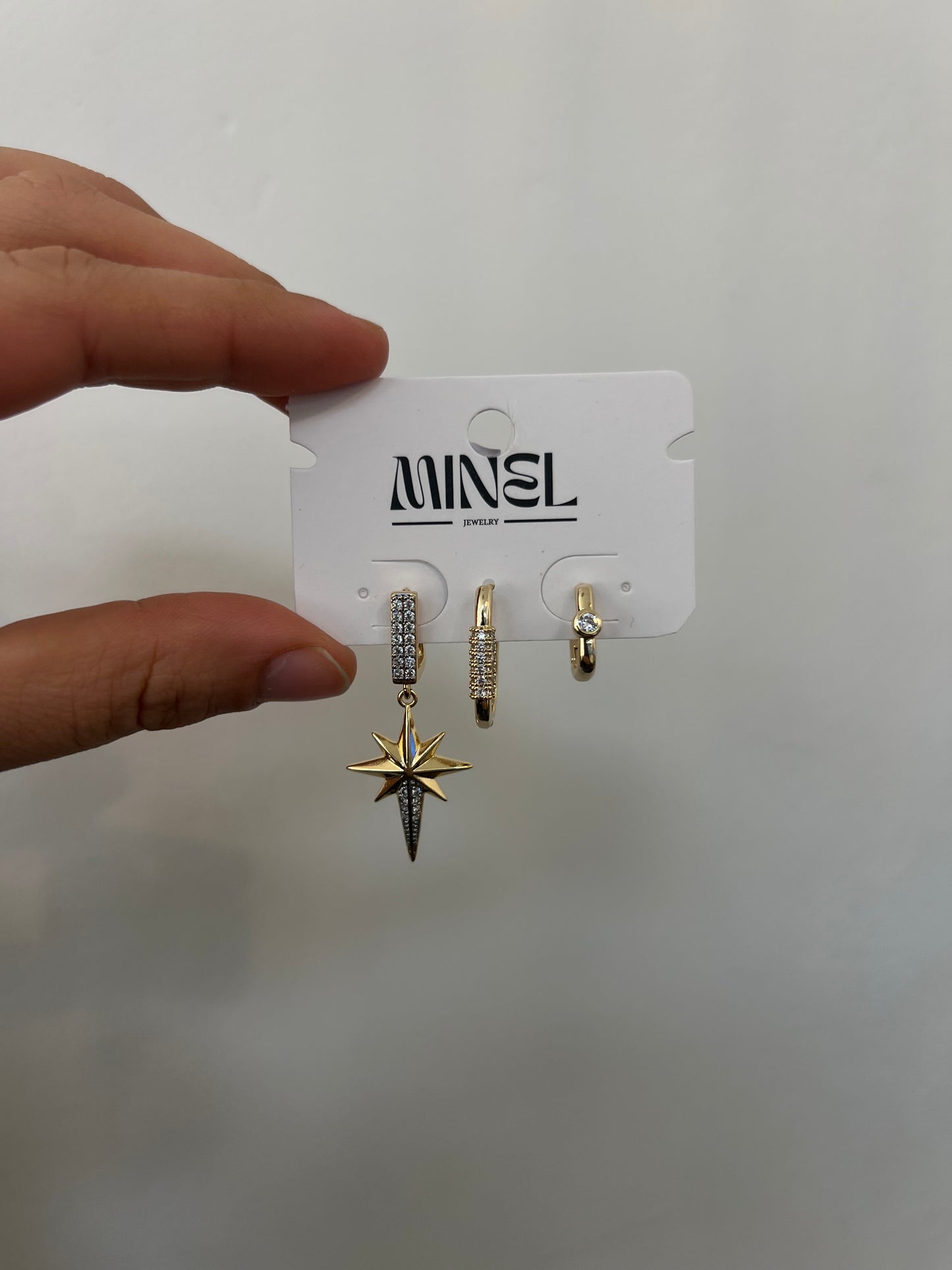 Yildiz Stone 3er Set Ohrringe