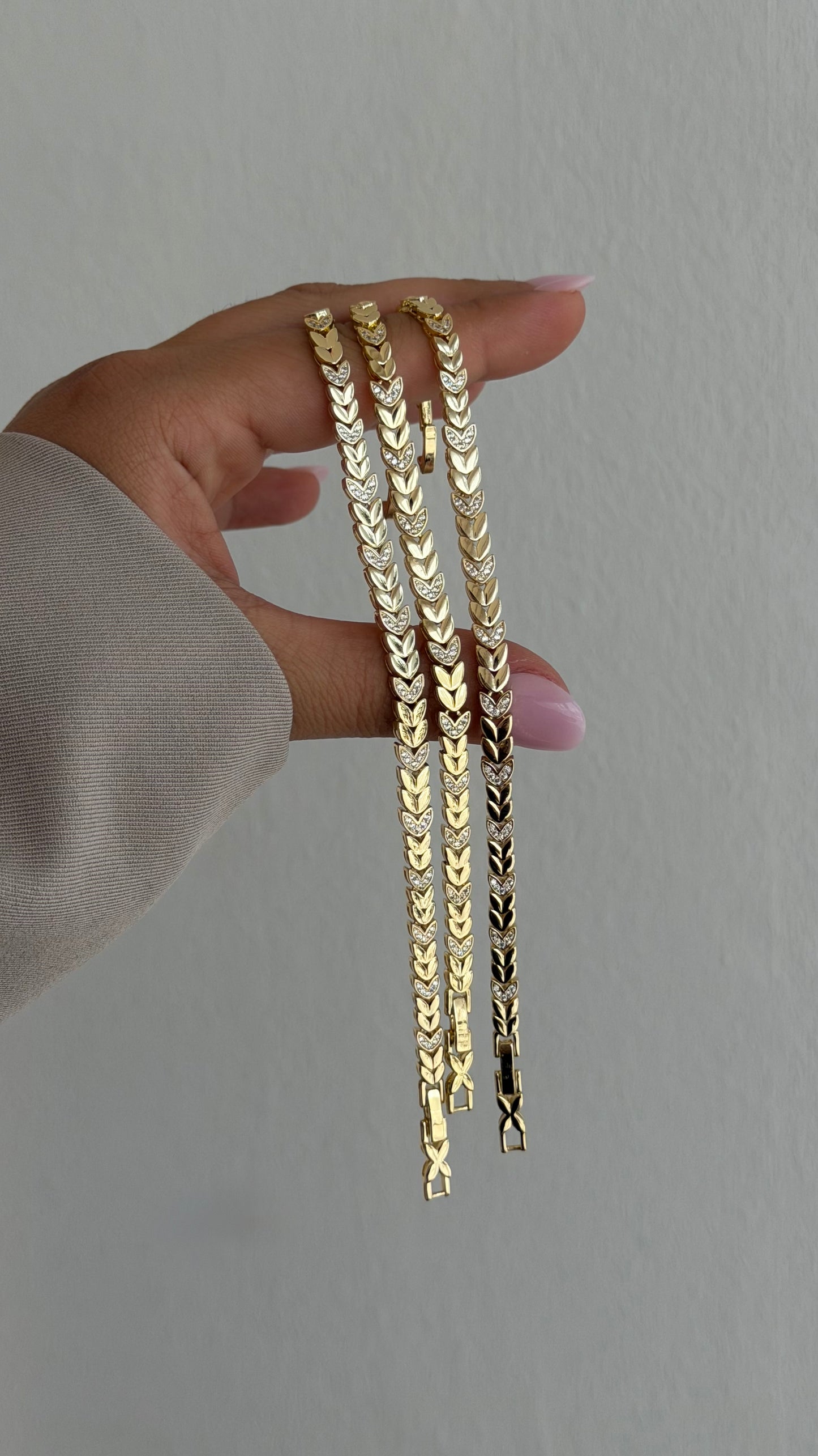 Golden Heard Line Armband