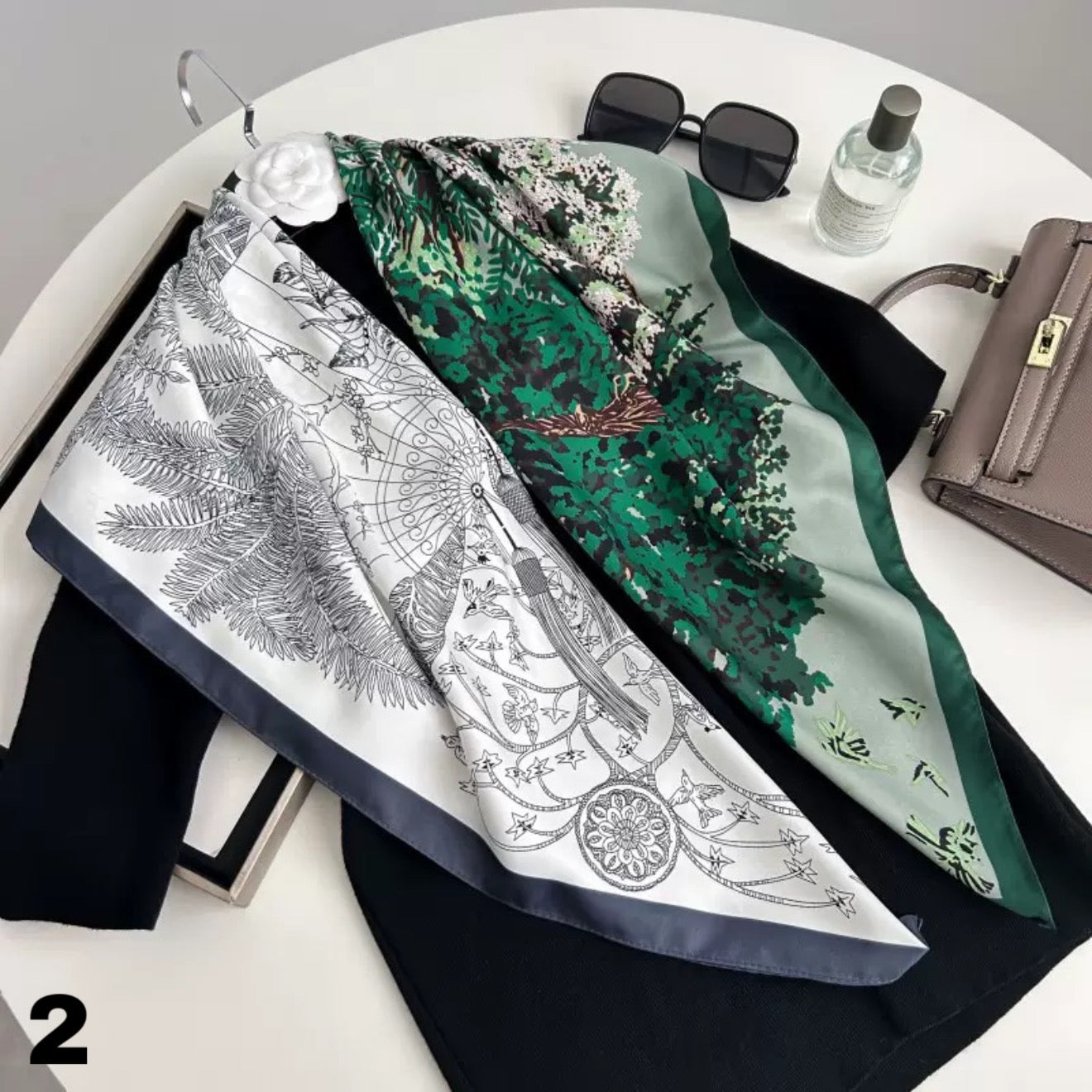 Polyester Schal / Scarf – 90x90 cm
