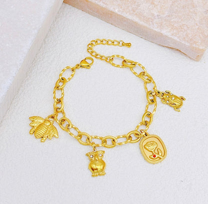 Golden Charm Summer Armband