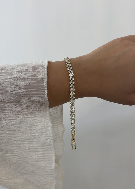 Crystal Stream Armband