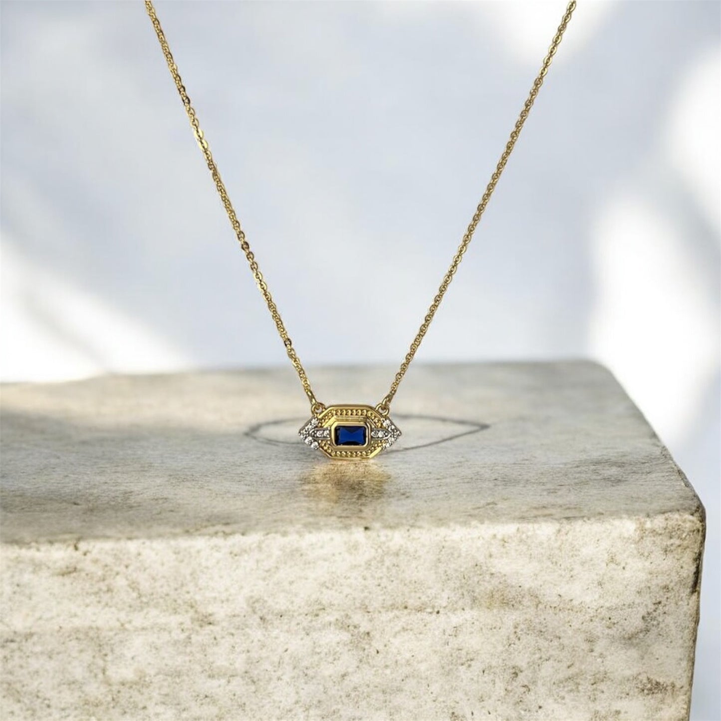 Luxury Blue Stone Kette