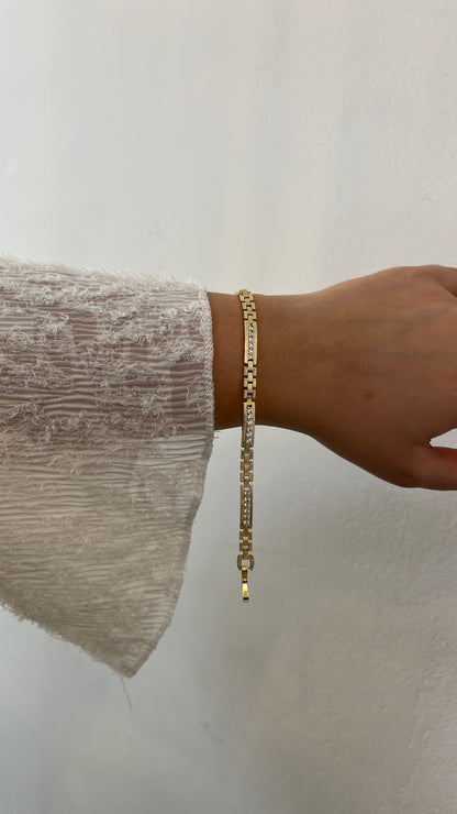 Golden Line Armband