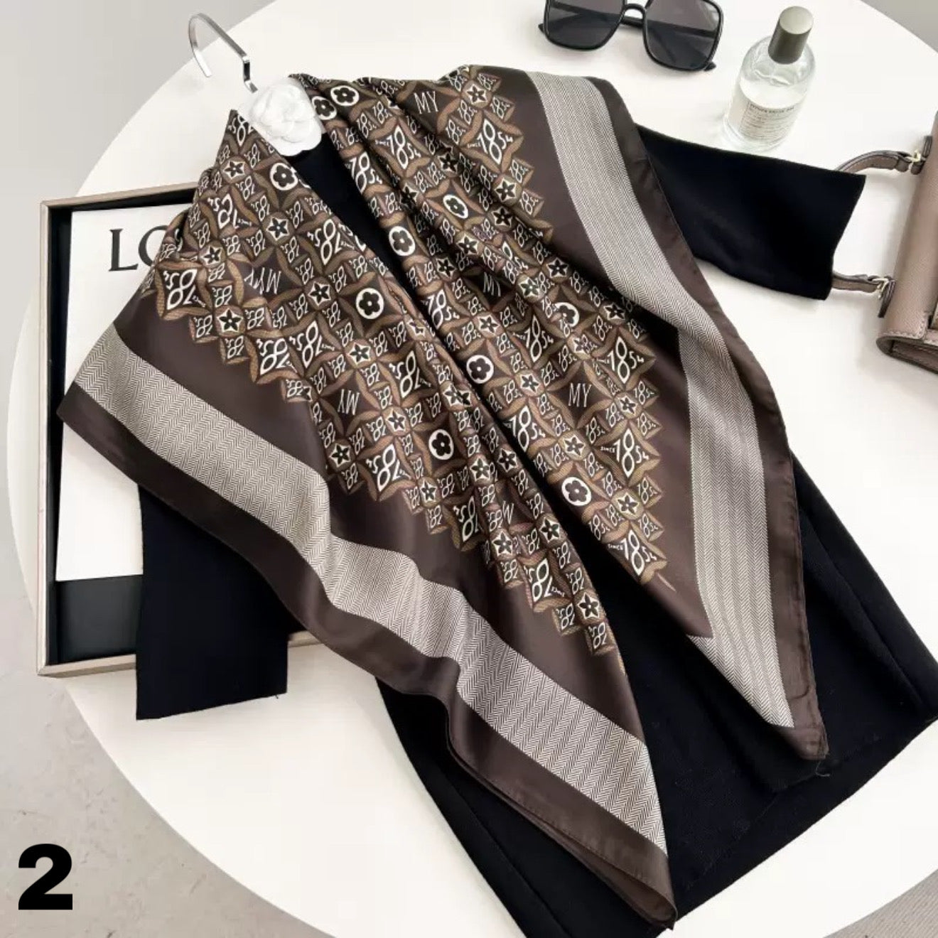 Polyester Schal / Scarf – 90x90 cm
