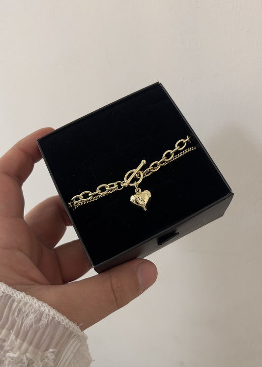 Heart Charm Armband