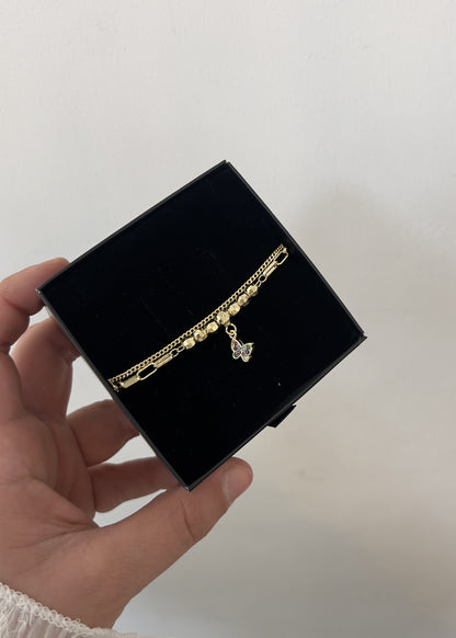 Pearl Butterfly Armband