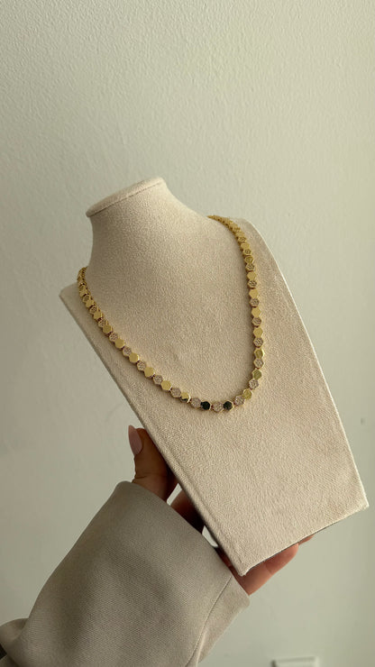 Golden Hexagon Kette