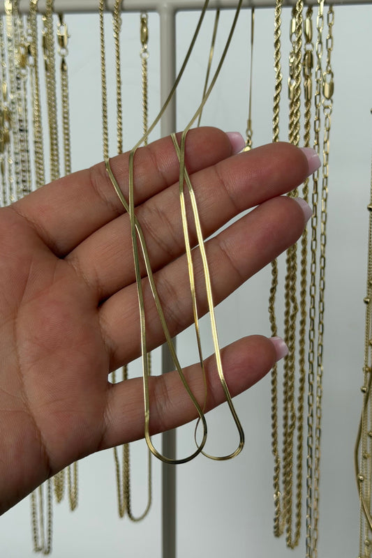 Golden Snake Line Kette 45 cm