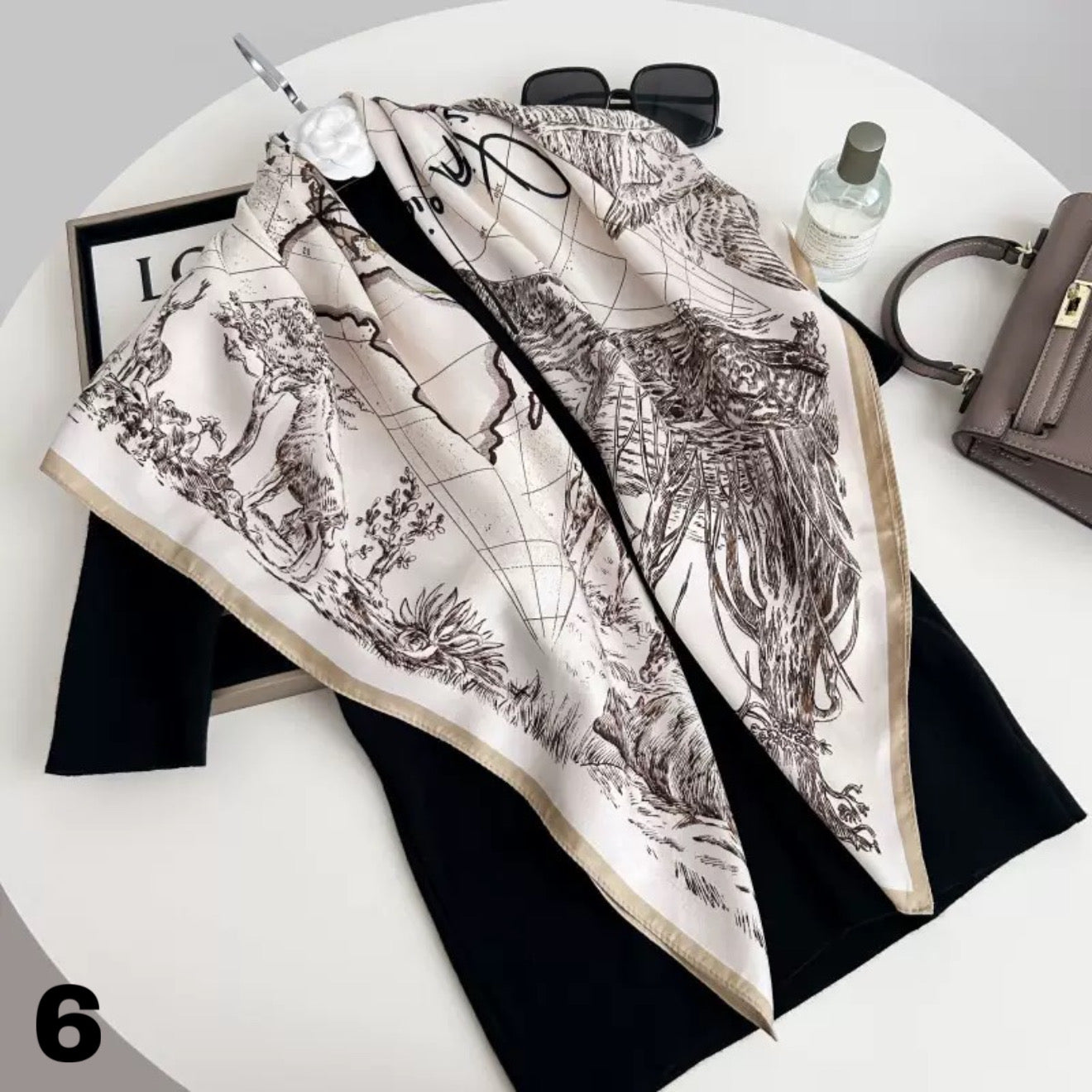 Polyester Schal / Scarf – 90x90 cm