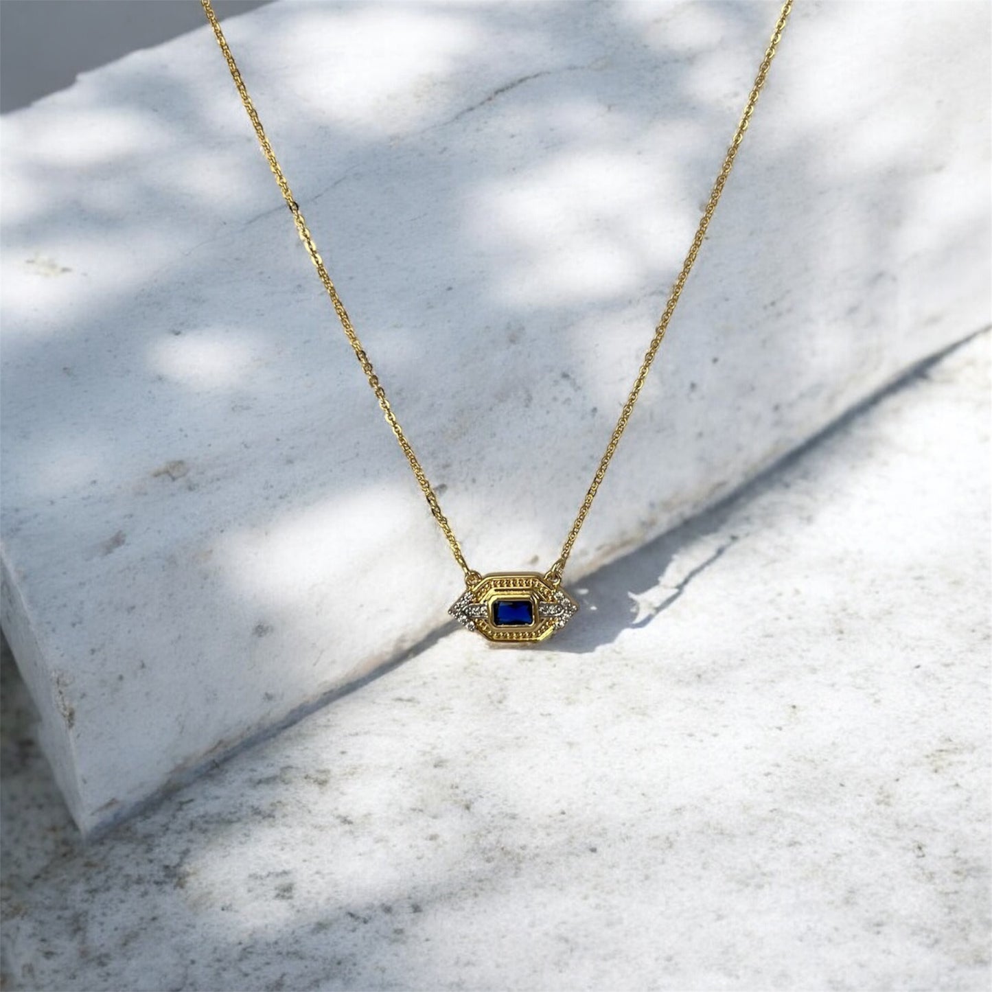 Luxury Blue Stone Kette