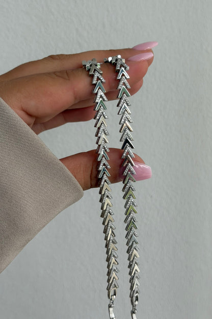 Dia Chain Elegance Silver Armband
