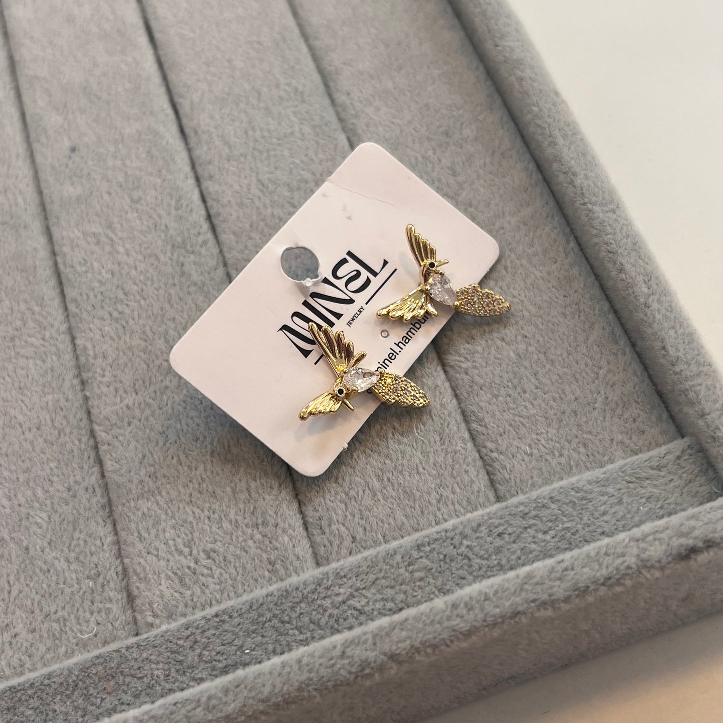 Golden Wings – Elegante Vogel-Ohrringe