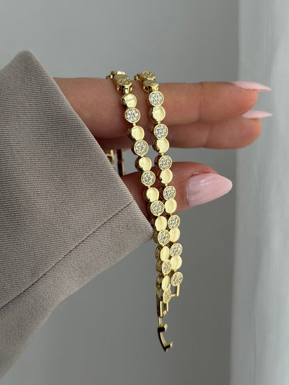 Golden Circle Armband