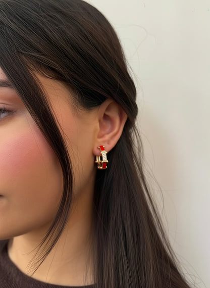 Brillant Red Ohrringe