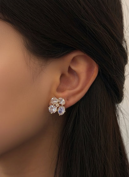 Flower Stone Ohrringe