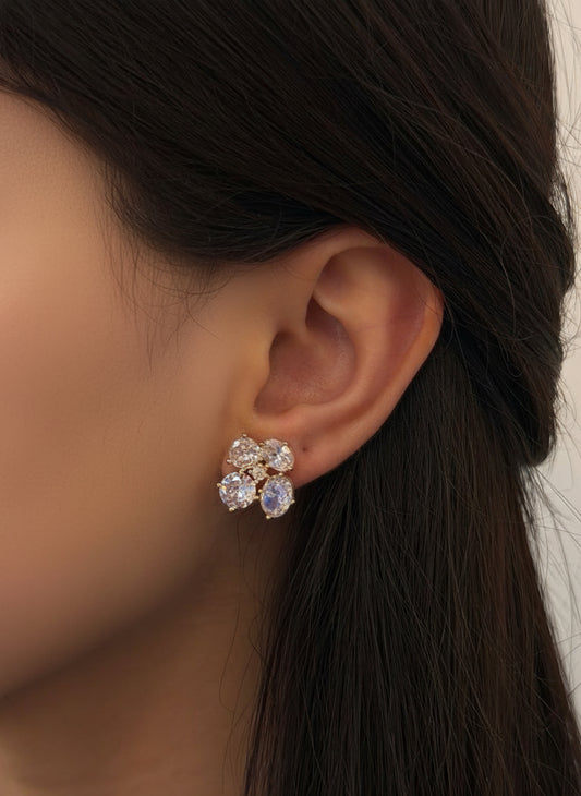 Flower Stone Ohrringe