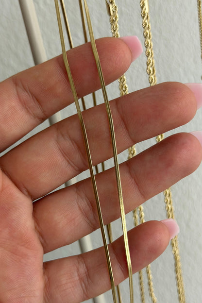 Golden Snake Line Kette 45 cm