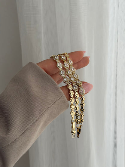 Gold Shiny Armband