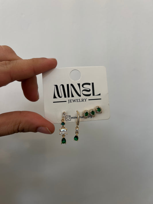 Dua 3er Set Ohrringe