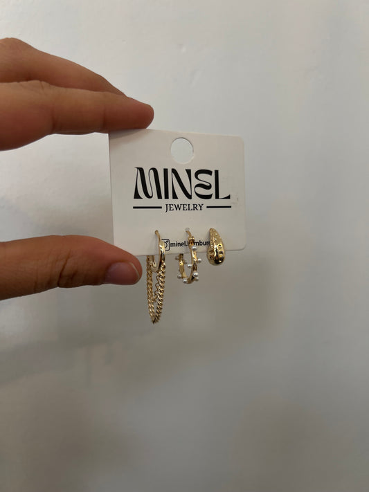 Nelan 3er Set Ohrringe