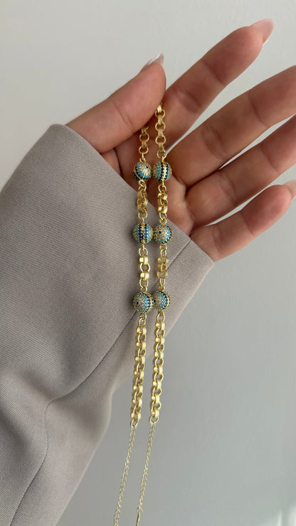 Blue Eye Armband