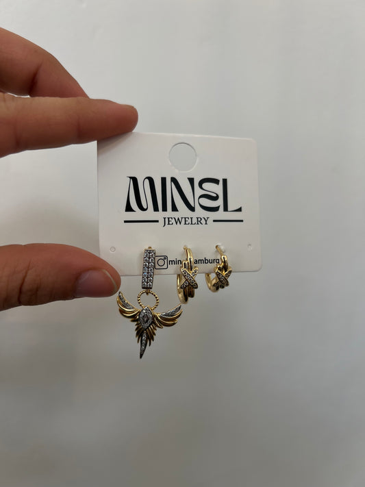 Melek 3er Set Ohrringe