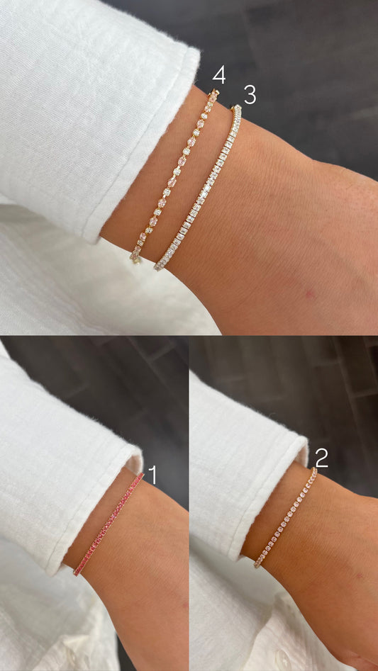 Thin Zirconia Bracelets