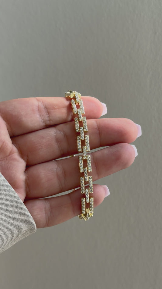 Stone Chain Elegance Armband